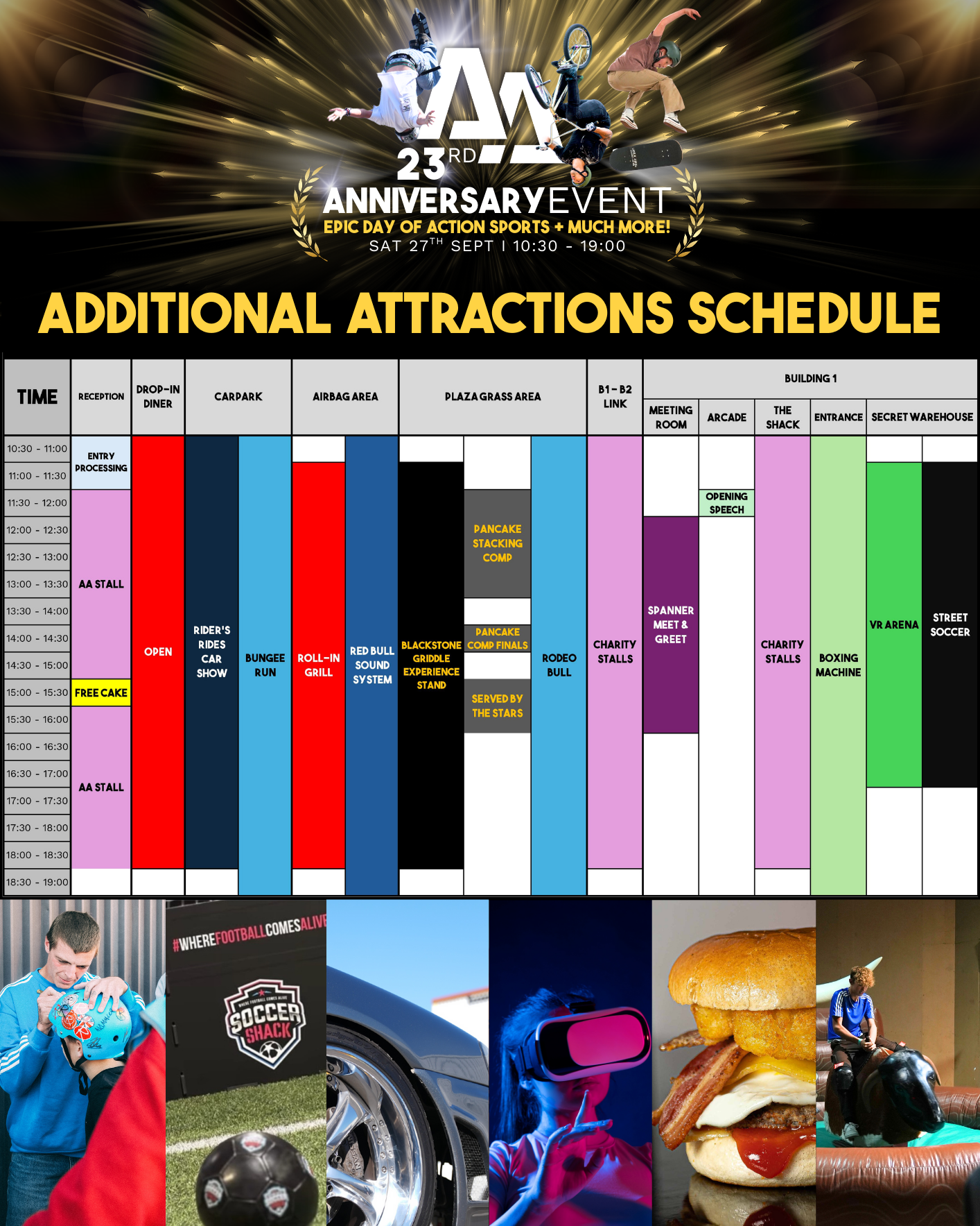 23RD ANNIVERSARY EVENT - SCHEDULES & MAP