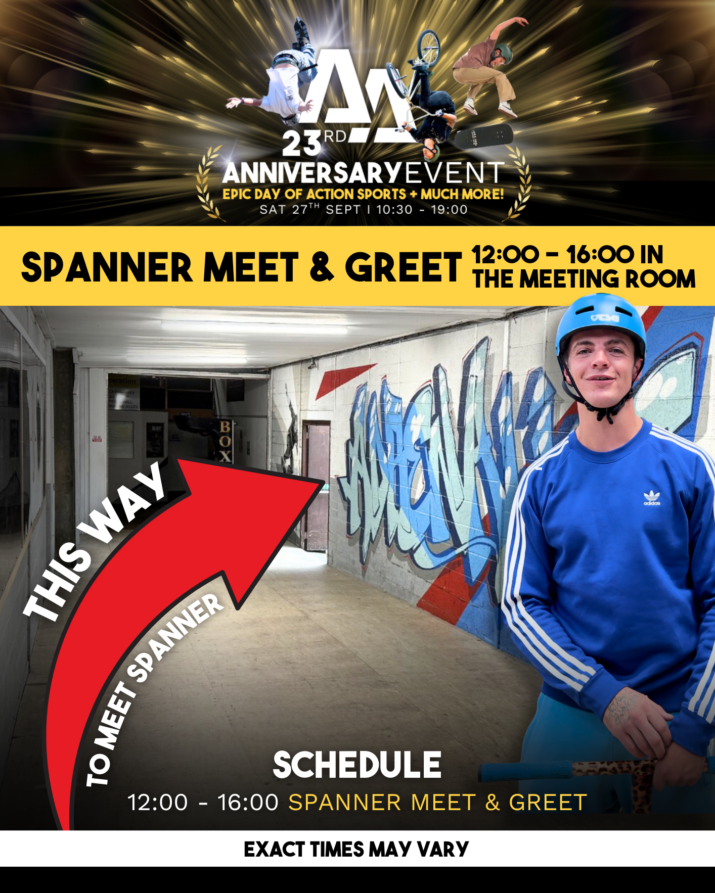 23RD ANNIVERSARY EVENT - SCHEDULES & MAP