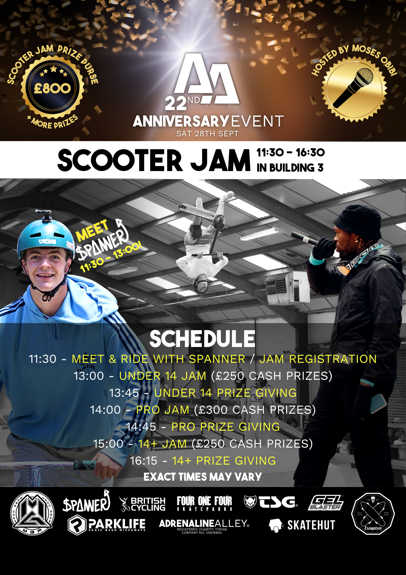 22ND ANNIVERSARY SCHEDULES